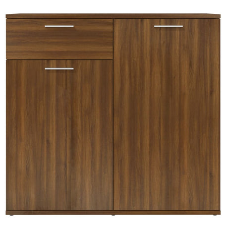 Dressoir 80x36x75 cm bewerkt hout bruin eikenkleur - AllerleiShop