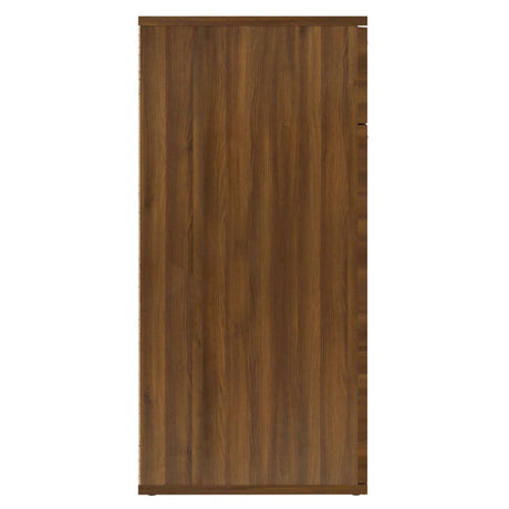 Dressoir 80x36x75 cm bewerkt hout bruin eikenkleur - AllerleiShop