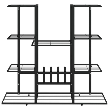 Bloemenstandaard 94,5x25x89 cm ijzer zwart - AllerleiShop