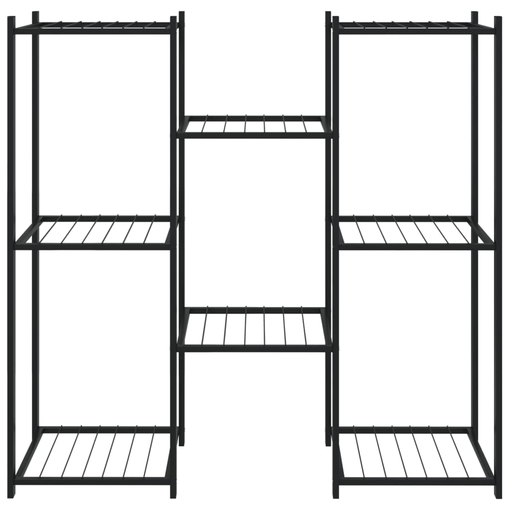 Bloemenstandaard 83x25x80 cm ijzer zwart - AllerleiShop