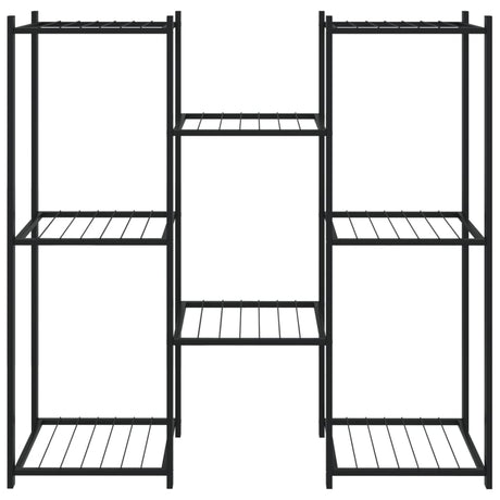 Bloemenstandaard 83x25x80 cm ijzer zwart - AllerleiShop