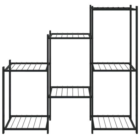 Bloemenstandaard 83x25x80 cm ijzer zwart - AllerleiShop