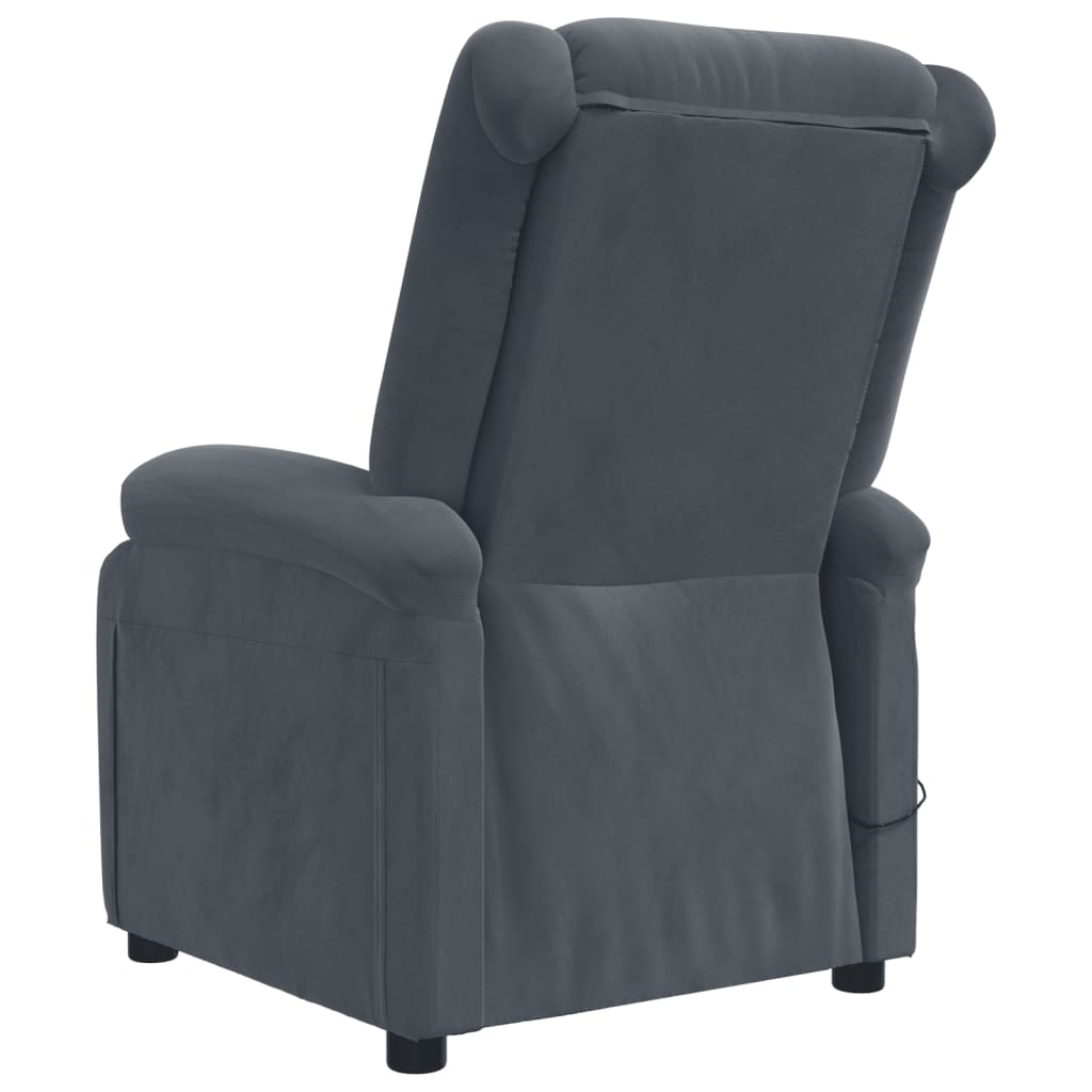 Fauteuil elektrisch verstelbaar stof donkergrijs