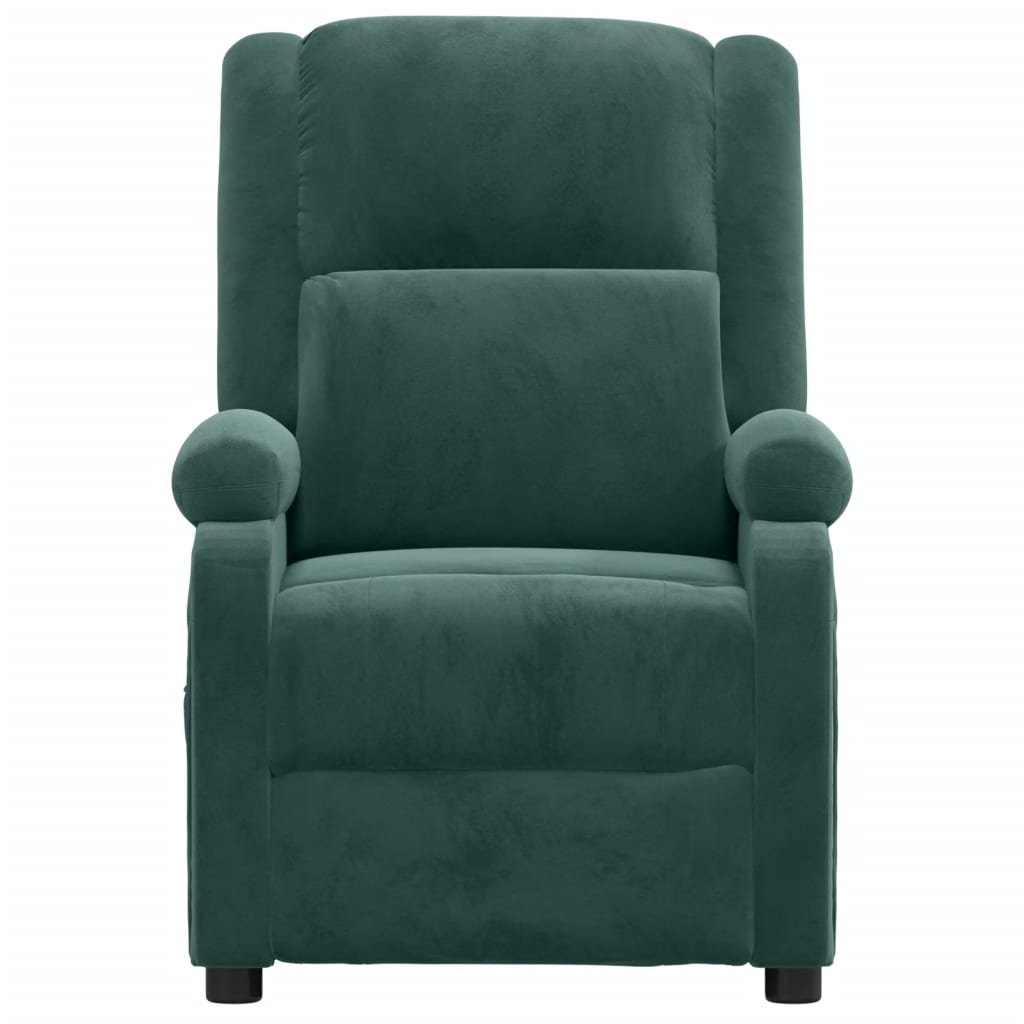 Fauteuil verstelbaar elektrisch stof donkergroen