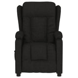 Fauteuil verstelbaar elektrisch stof zwart