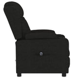 Fauteuil verstelbaar elektrisch stof zwart