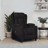 Fauteuil verstelbaar elektrisch stof zwart