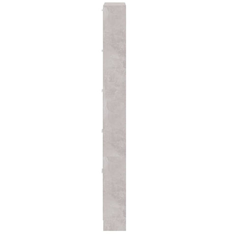 Schoenenkast 59x17x169 cm bewerkt hout betongrijs - AllerleiShop