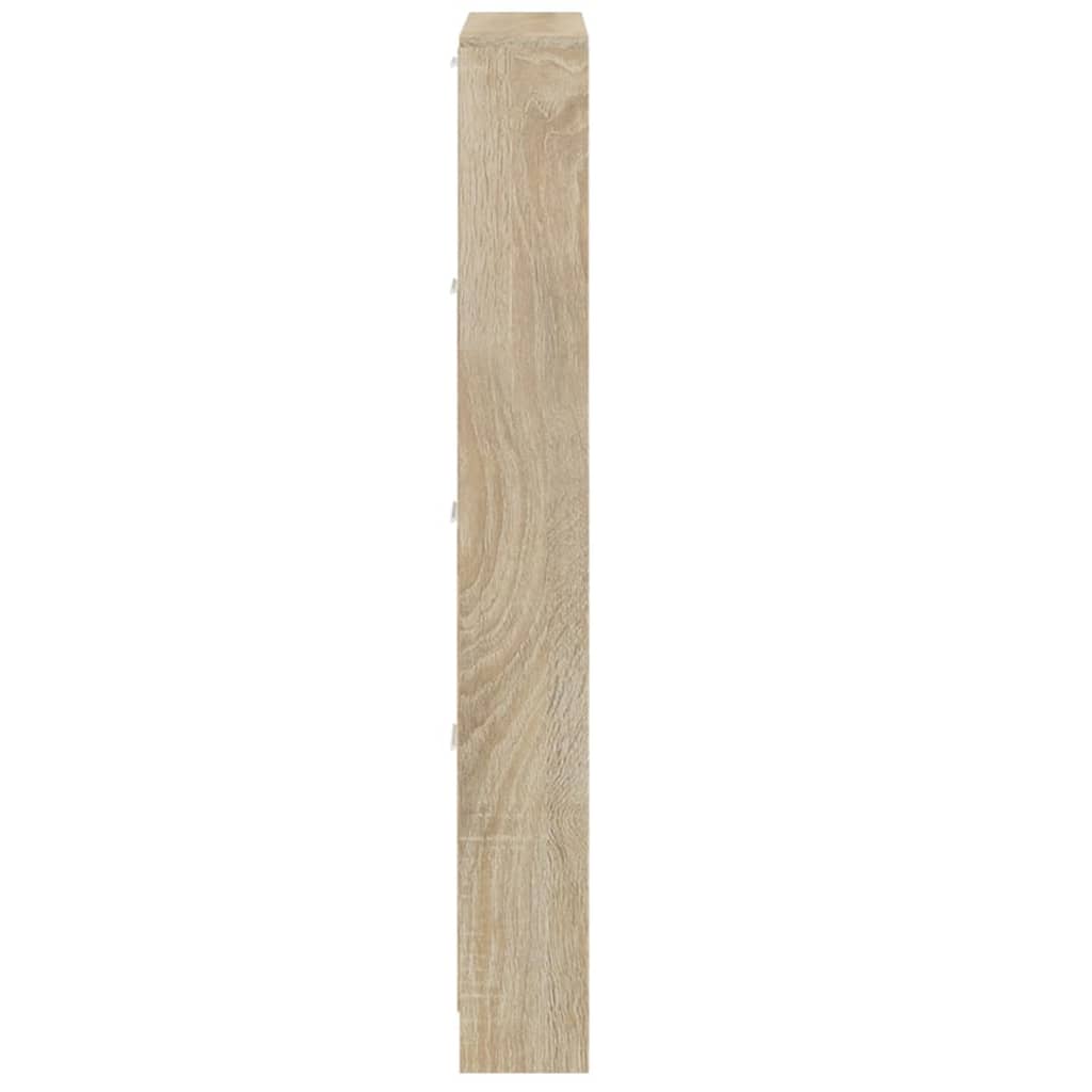 Schoenenkast 59x17x150 cm bewerkt hout eikenkleurig - AllerleiShop