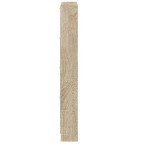 Schoenenkast 59x17x150 cm bewerkt hout eikenkleurig - AllerleiShop