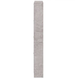 Schoenenkast 59x17x150 cm bewerkt hout betongrijs - AllerleiShop