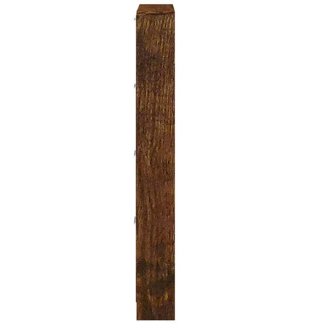 Schoenenkast 59x17x150 cm bewerkt hout gerookt eikenkleurig - AllerleiShop