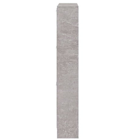 Schoenenkast 59x17x108 cm bewerkt hout betongrijs - AllerleiShop