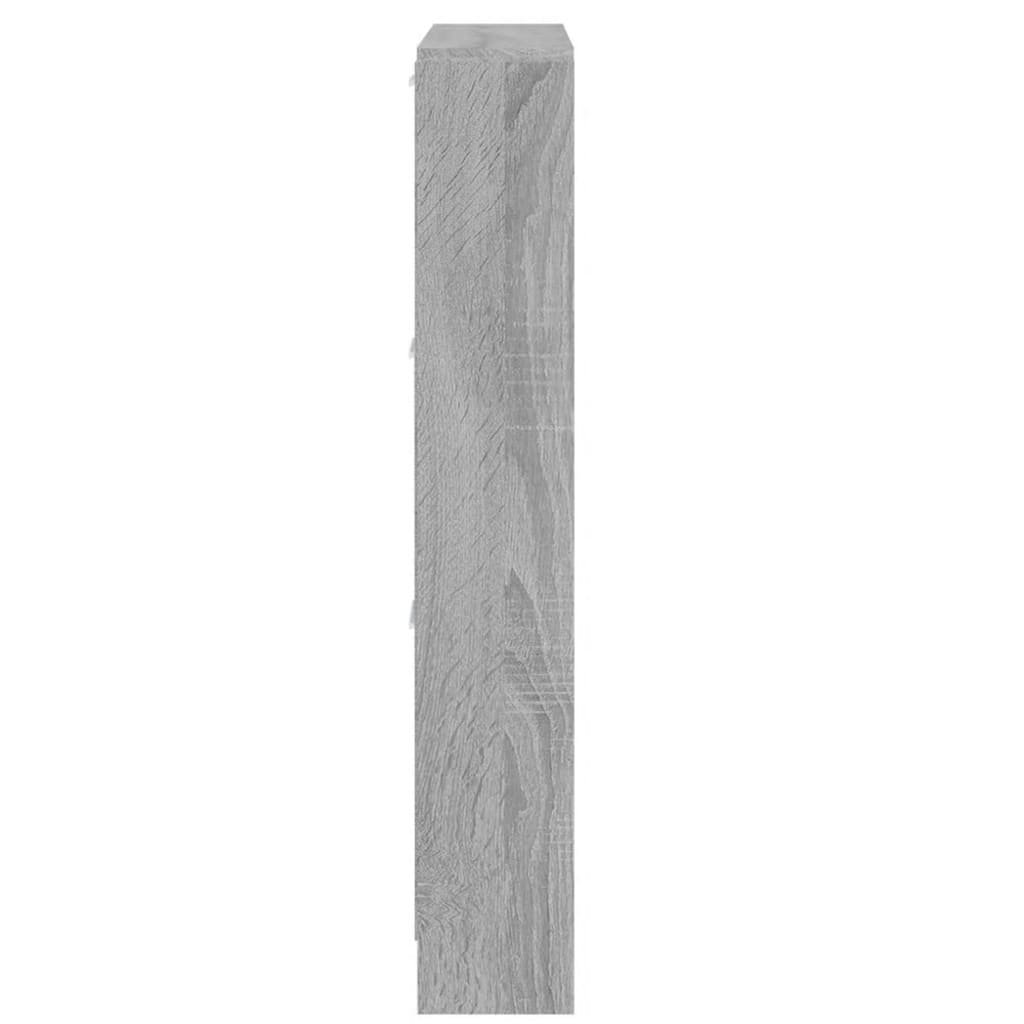 Schoenenkast 59x17x108 cm bewerkt hout grijs sonoma - AllerleiShop