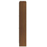 Schoenenkast 59x17x108 cm bewerkt hout bruin eikenkleur - AllerleiShop