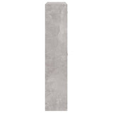 Schoenenkast 59x17x81 cm bewerkt hout betongrijs - AllerleiShop