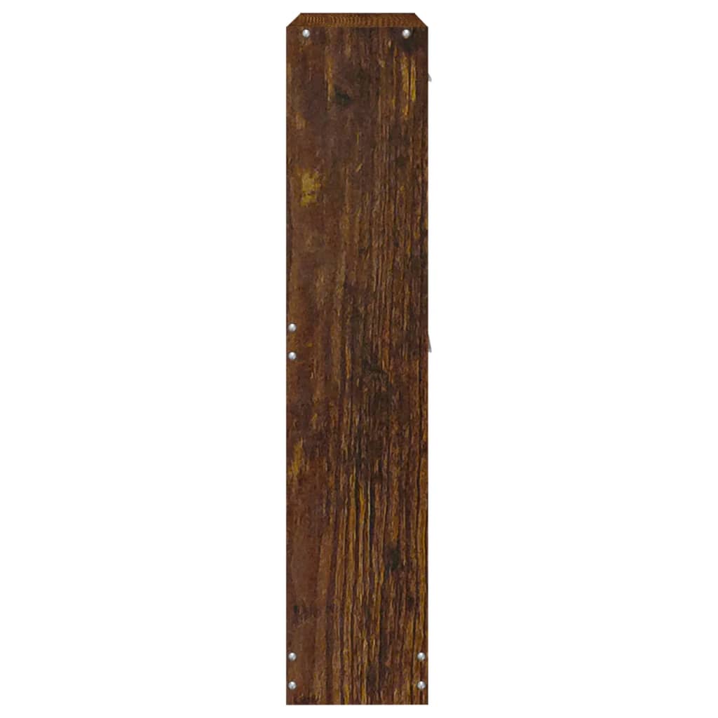 Schoenenkast 59x17x81 cm bewerkt hout gerookt eikenkleurig - AllerleiShop