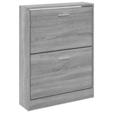 Schoenenkast 59x17x81 cm bewerkt hout grijs sonoma - AllerleiShop