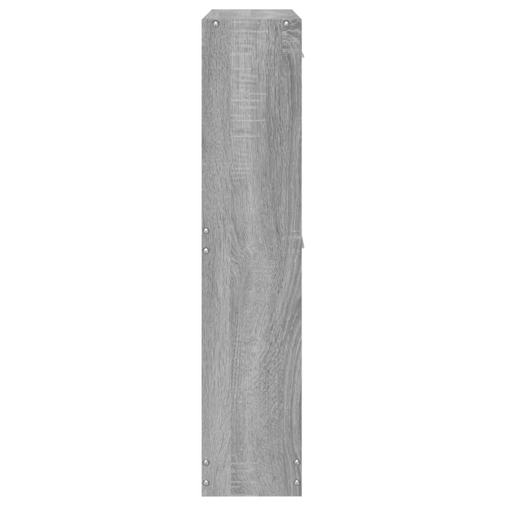 Schoenenkast 59x17x81 cm bewerkt hout grijs sonoma - AllerleiShop