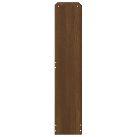 Schoenenkast 59x17x81 cm bewerkt hout bruin eikenkleur - AllerleiShop