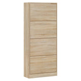 Schoenenkast 63x24x147 cm bewerkt hout sonoma eikenkleurig - AllerleiShop