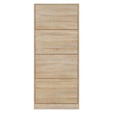 Schoenenkast 63x24x147 cm bewerkt hout sonoma eikenkleurig - AllerleiShop