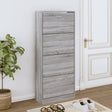 Schoenenkast 63x24x147 cm bewerkt hout grijs sonoma - AllerleiShop