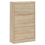 Schoenenkast 63x24x103 cm bewerkt hout sonoma eikenkleurig - AllerleiShop