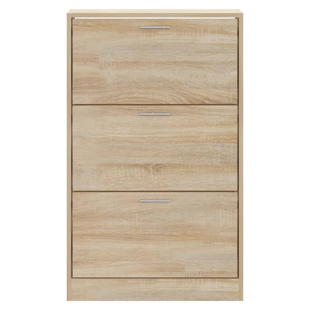 Schoenenkast 63x24x103 cm bewerkt hout sonoma eikenkleurig - AllerleiShop