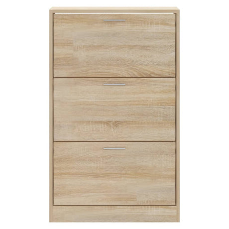 Schoenenkast 63x24x103 cm bewerkt hout sonoma eikenkleurig - AllerleiShop