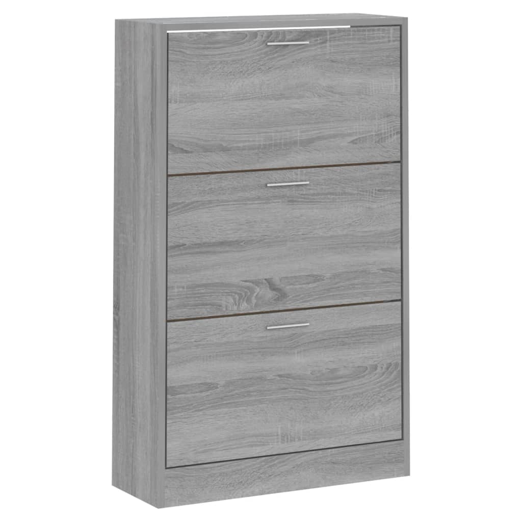 Schoenenkast 63x24x103 cm bewerkt hout grijs sonoma - AllerleiShop