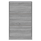 Schoenenkast 63x24x103 cm bewerkt hout grijs sonoma - AllerleiShop