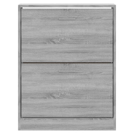 Schoenenkast 63x24x81 cm bewerkt hout grijs sonoma - AllerleiShop