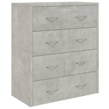 Dressoir met 4 lades 60x30,5x71 cm betongrijs - AllerleiShop