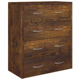 Dressoir met 4 lades 60x30,5x71 cm gerookt eiken - AllerleiShop