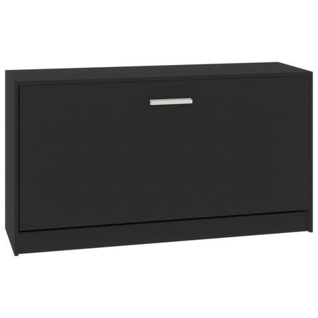 Schoenenbank 80x24x45 cm bewerkt hout zwart - AllerleiShop