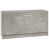 Schoenenbank 80x24x45 cm bewerkt hout betongrijs - AllerleiShop