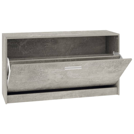 Schoenenbank 80x24x45 cm bewerkt hout betongrijs - AllerleiShop