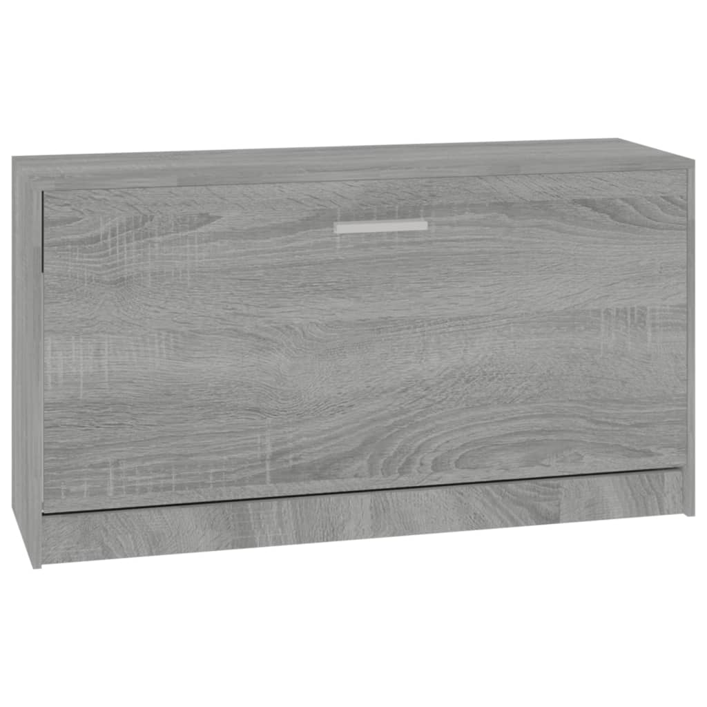 Schoenenbank 80x24x45 cm bewerkt hout grijs sonoma eikenkleur - AllerleiShop