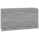 Schoenenbank 80x24x45 cm bewerkt hout grijs sonoma eikenkleur - AllerleiShop