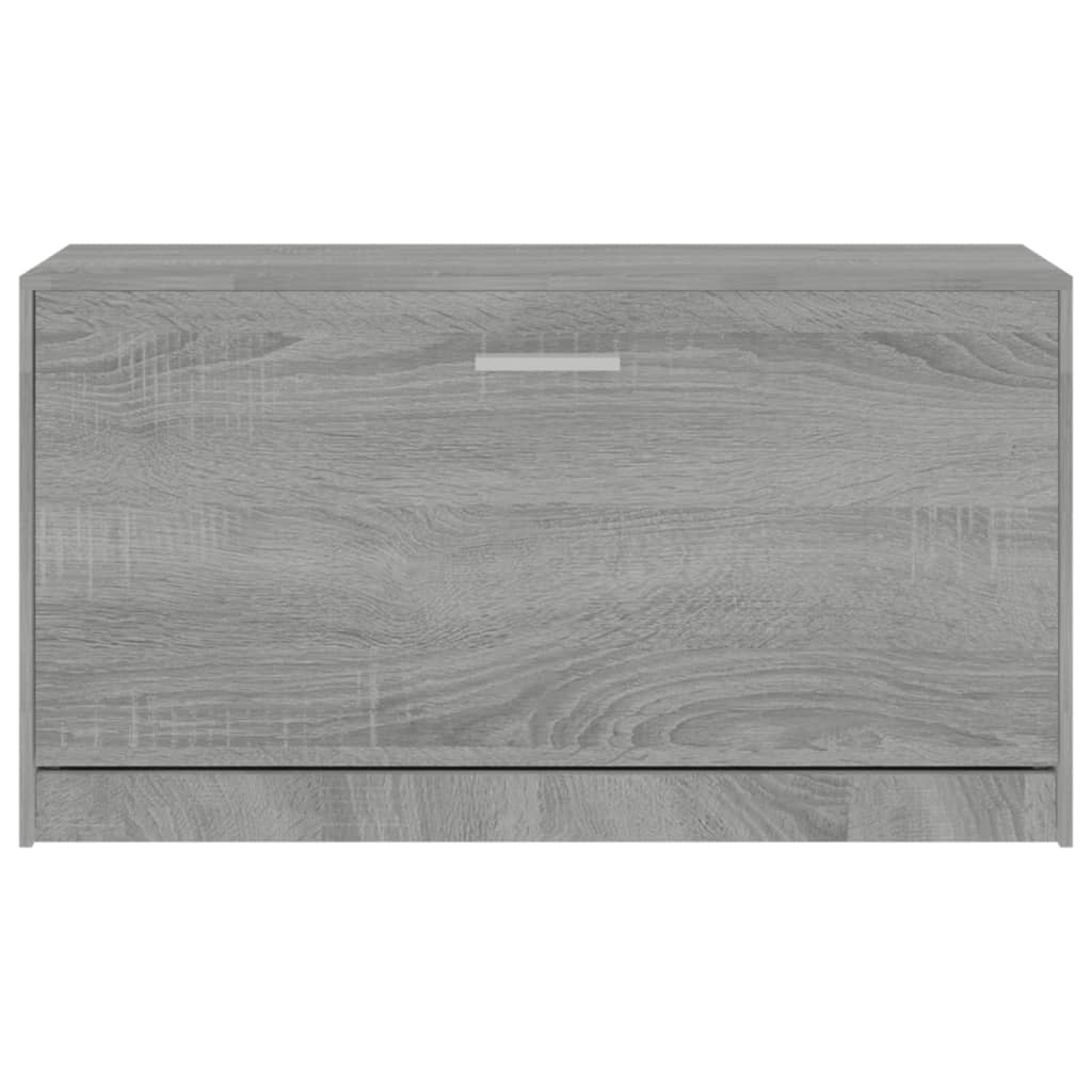 Schoenenbank 80x24x45 cm bewerkt hout grijs sonoma eikenkleur - AllerleiShop