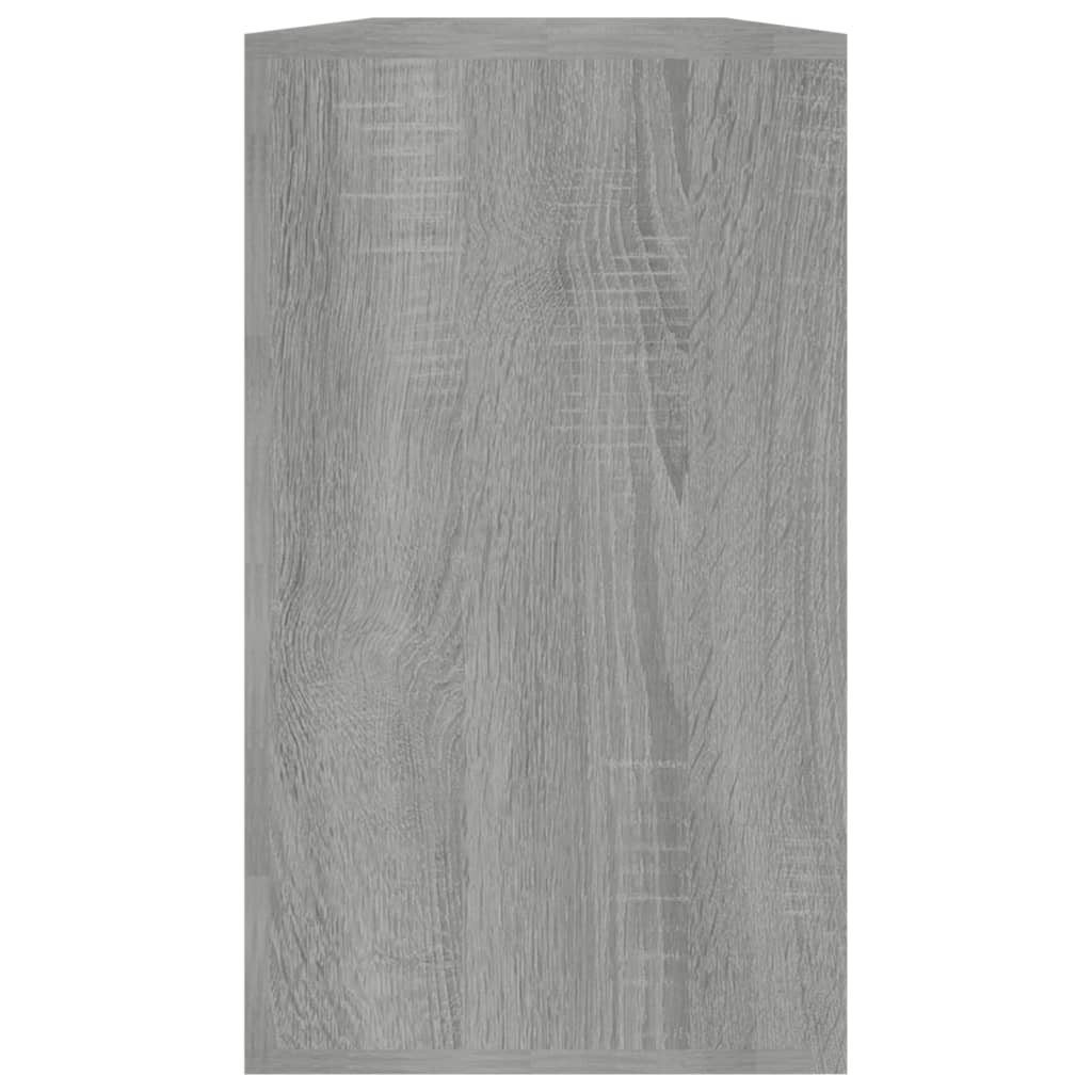 Schoenenbank 80x24x45 cm bewerkt hout grijs sonoma eikenkleur - AllerleiShop