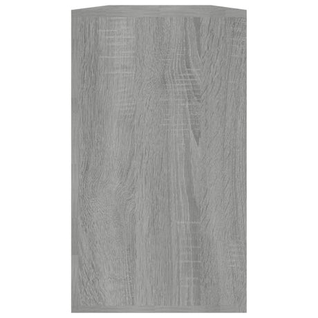 Schoenenbank 80x24x45 cm bewerkt hout grijs sonoma eikenkleur - AllerleiShop