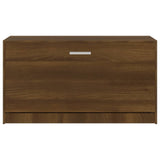 Schoenenbank 80x24x45 cm bewerkt hout bruin eikenkleur - AllerleiShop