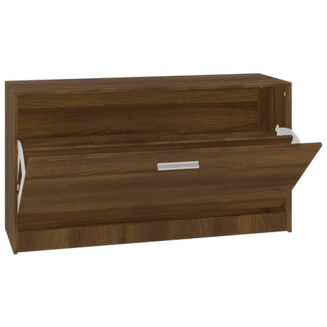 Schoenenbank 80x24x45 cm bewerkt hout bruin eikenkleur - AllerleiShop