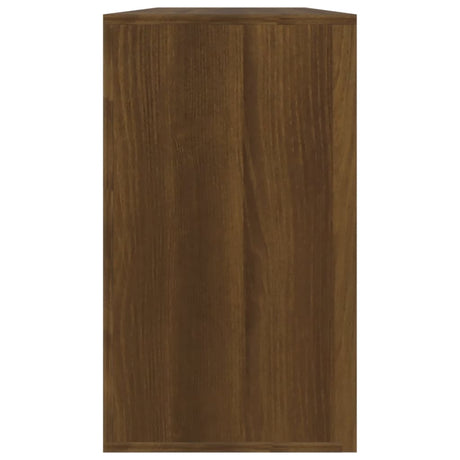 Schoenenbank 80x24x45 cm bewerkt hout bruin eikenkleur - AllerleiShop