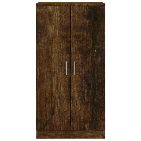 Schoenenkast 55x35x108 cm bewerkt hout gerookt eikenkleurig - AllerleiShop