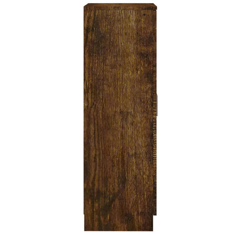 Schoenenkast 55x35x108 cm bewerkt hout gerookt eikenkleurig - AllerleiShop