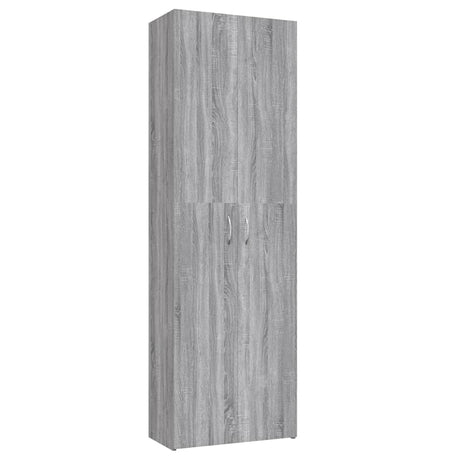 Kantoorkast 60x32x190 cm bewerkt hout grijs sonoma eikenkleurig - AllerleiShop