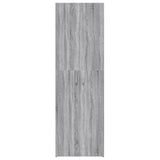 Kantoorkast 60x32x190 cm bewerkt hout grijs sonoma eikenkleurig - AllerleiShop